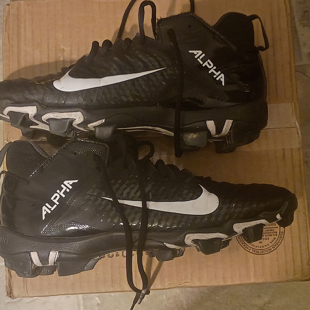 Alpha Black and White Cleats